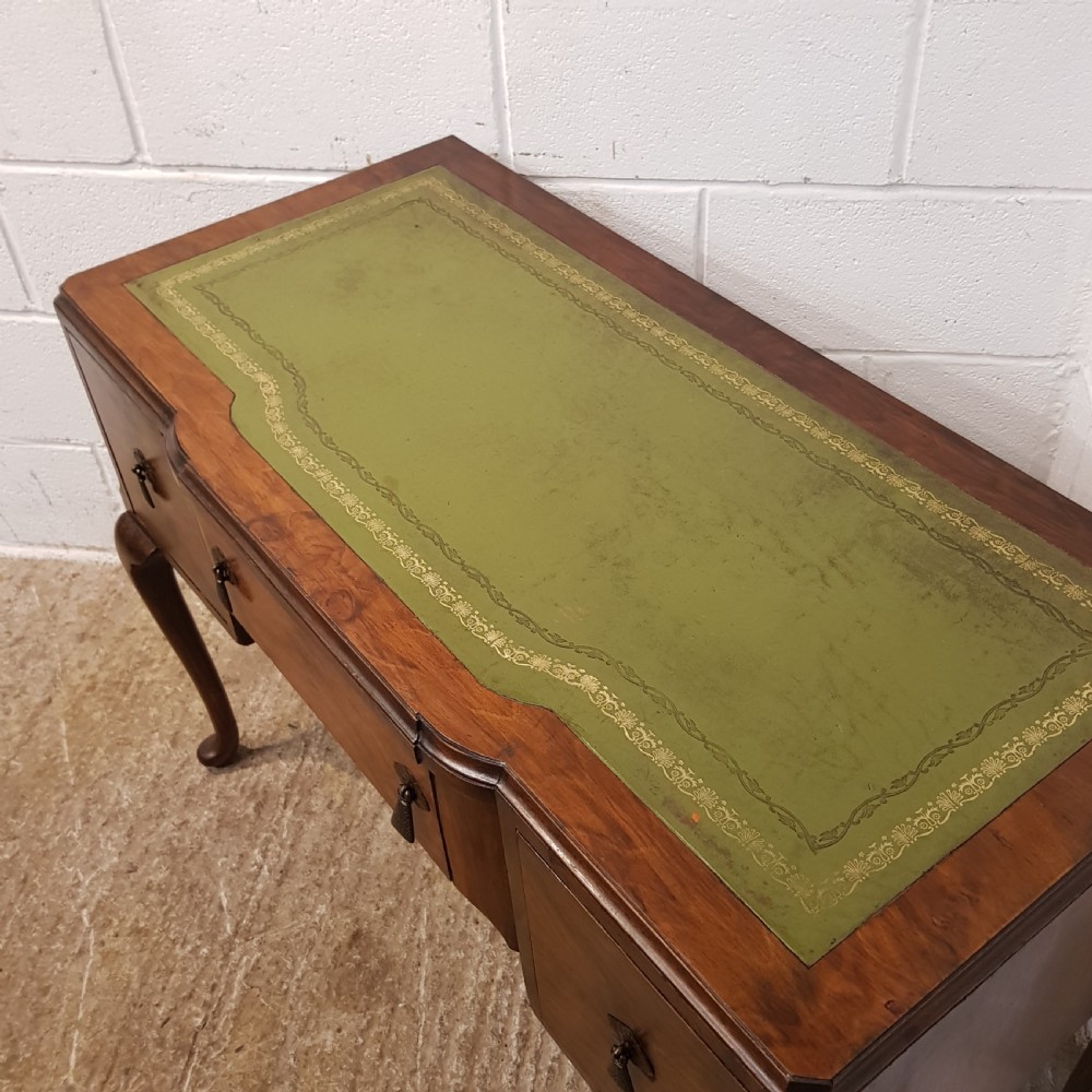 ANTIQUE BURR WALNUT QUEEN ANNE WRITING DESK C1920 View V