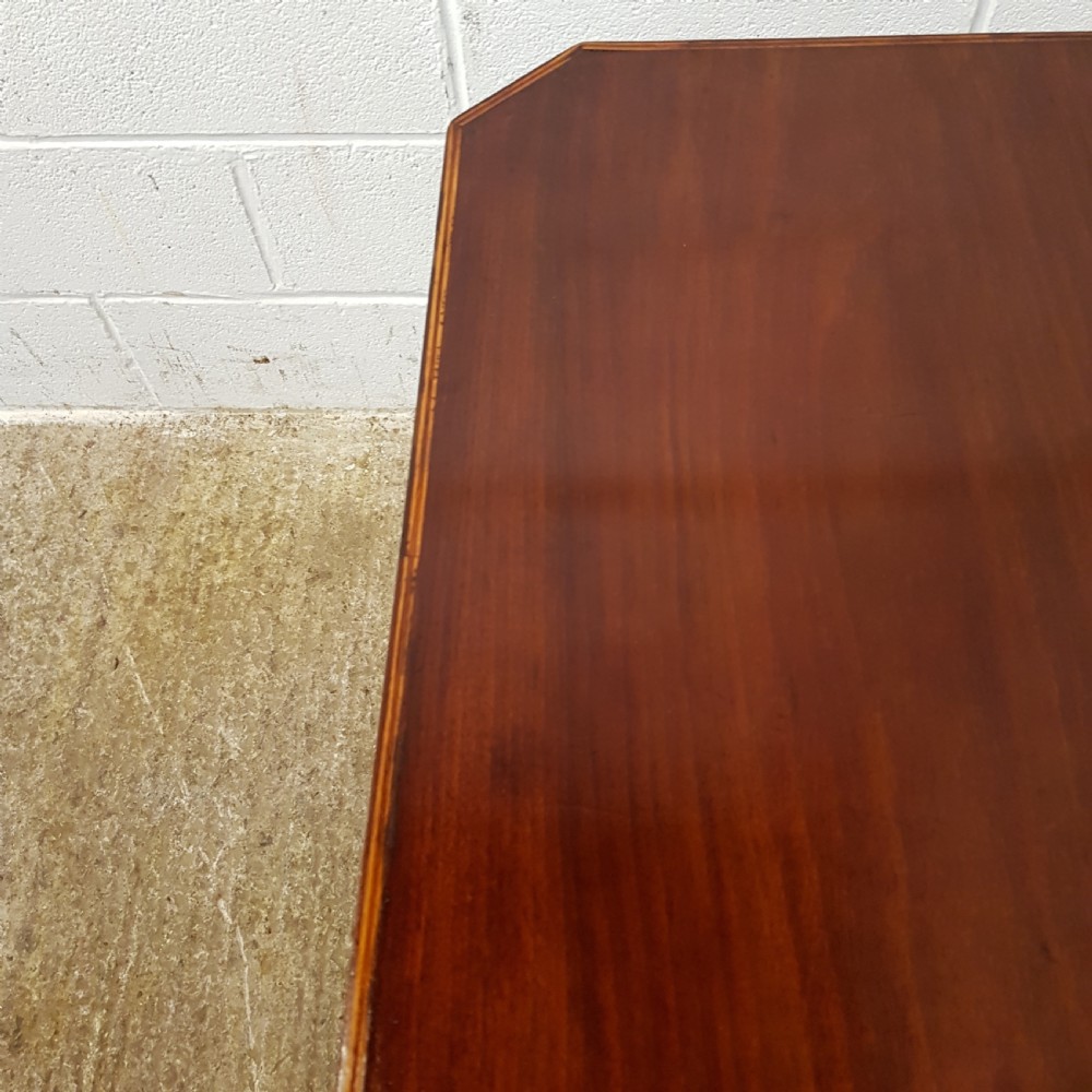 ANTIQUE VICTORIAN MAHOGANY RECTANGULAR TILT TOP OCCASIONAL TABLE C1880 View VI