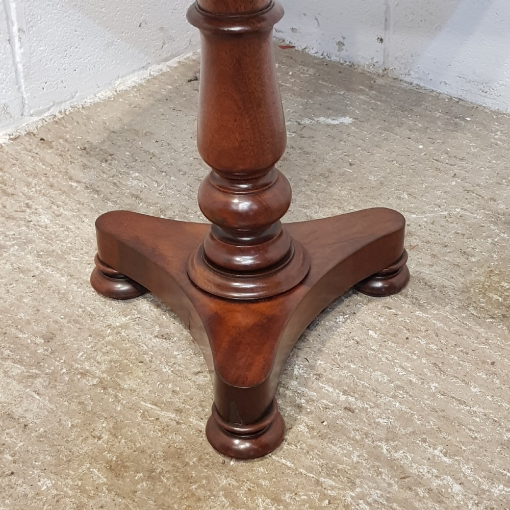 ANTIQUE VICTORIAN MAHOGANY RECTANGULAR TILT TOP OCCASIONAL TABLE C1880 View VIII