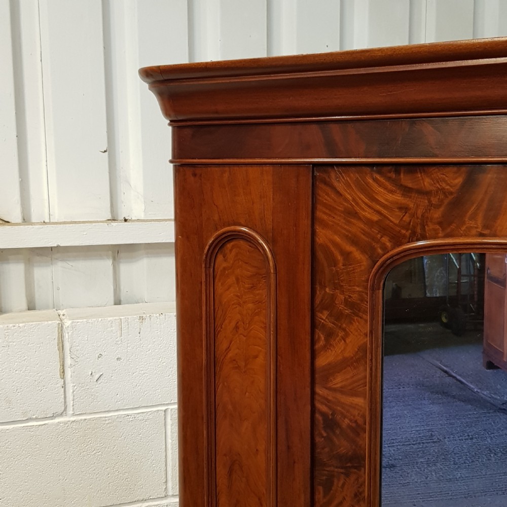 ANTIQUE VICTORIAN MAHOGANY SINGLE WARDROBE C1880 View IV