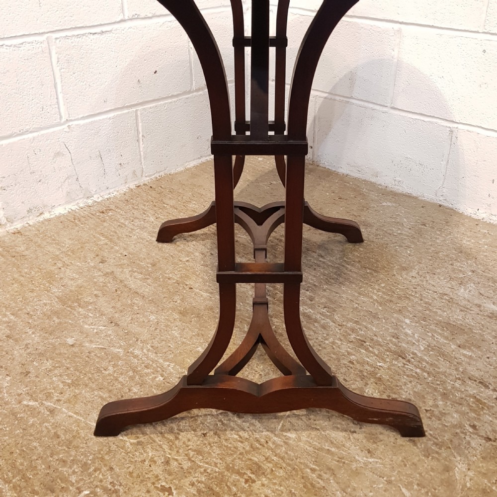 ANTIQUE EDWARDIAN MAHOGANY KIDNEY SHAPED WRITING TABLE C1900 View X