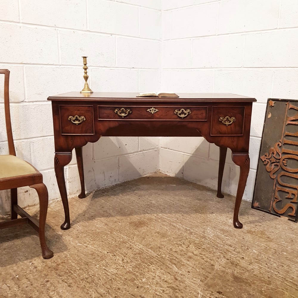 ANTIQUE WALNUT LOWBOY DESK C1920