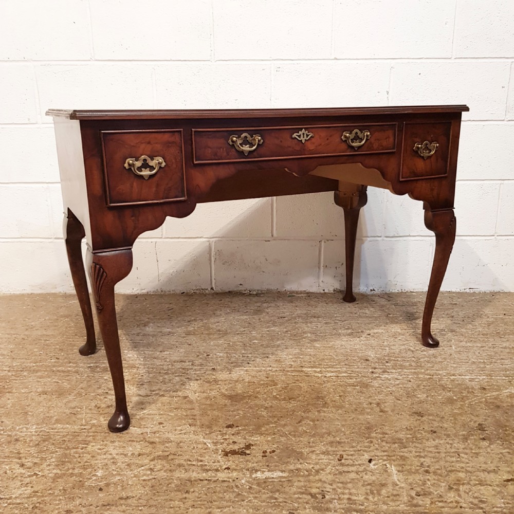 ANTIQUE WALNUT LOWBOY DESK C1920 View II