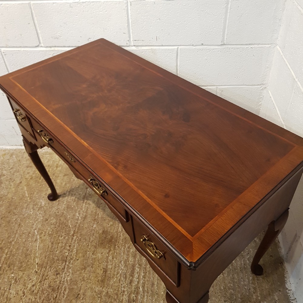 ANTIQUE WALNUT LOWBOY DESK C1920 View III