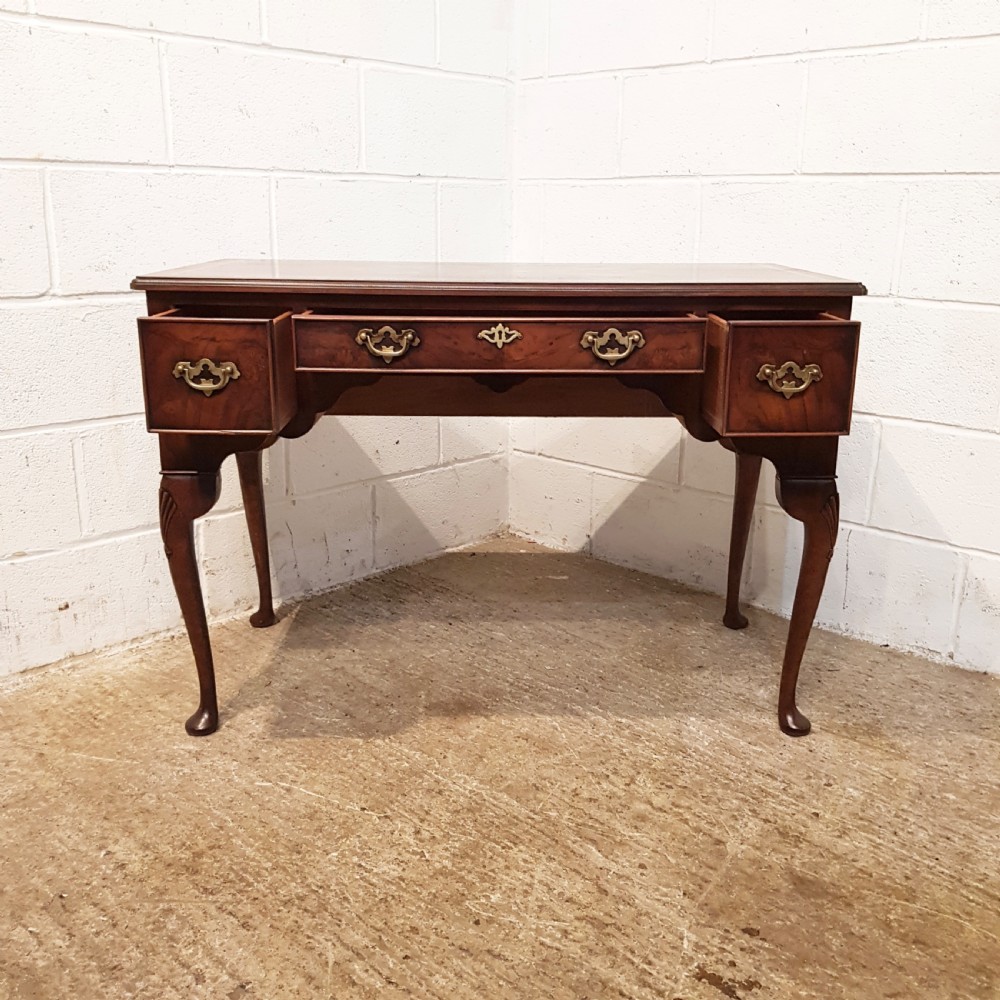 ANTIQUE WALNUT LOWBOY DESK C1920 View V