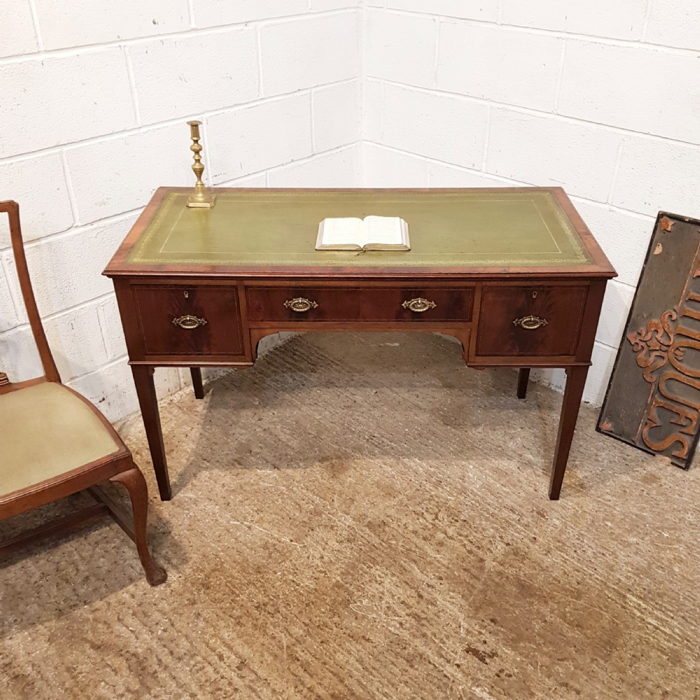 ANTIQUE EDWARDIAN MAHOGANY WRITING DESK C1900