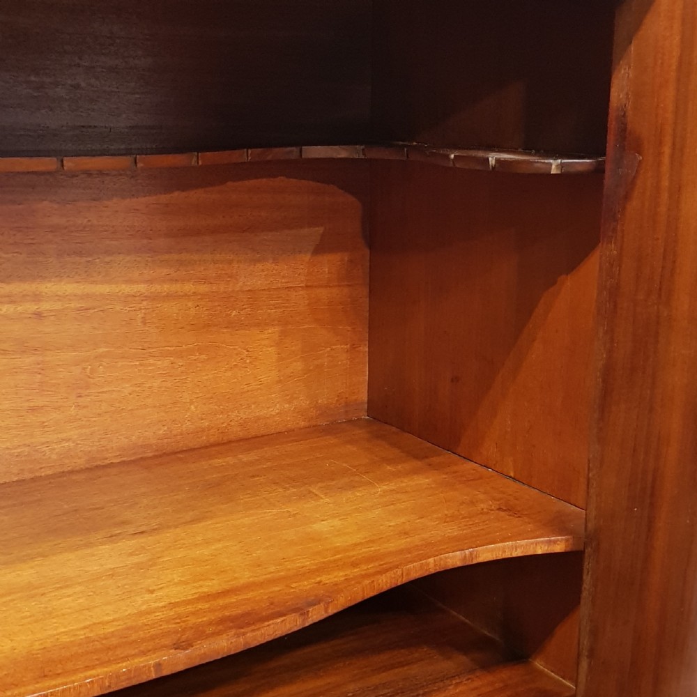 ANTIQUE 19TH CENTURY BIEDERMEIER MAHOGANY CABINET ON CHEST OF DRAWERS C1860 View IV