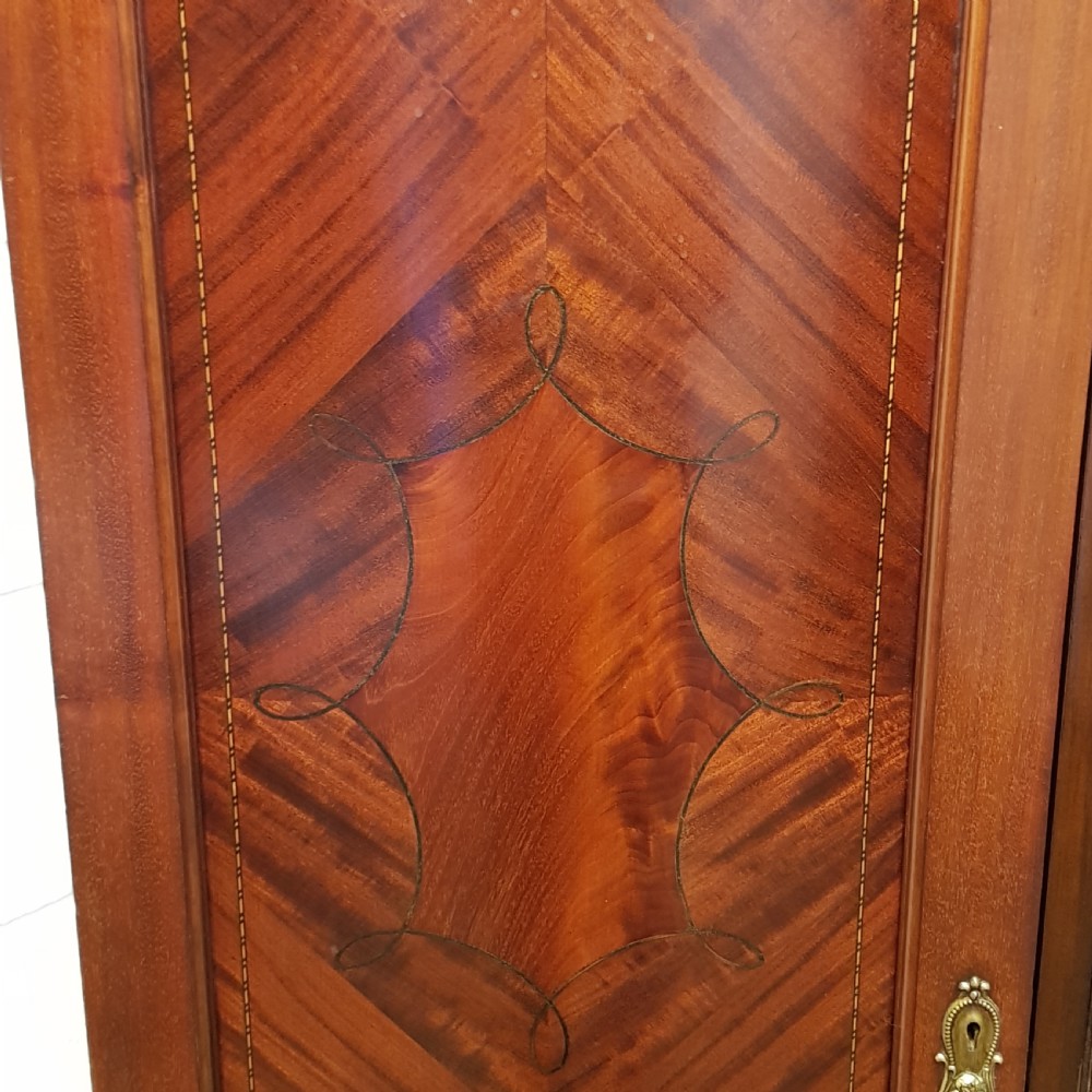 ANTIQUE EDWARDIAN MAHOGANY DOUBLE WARDROBE C1900 View IV