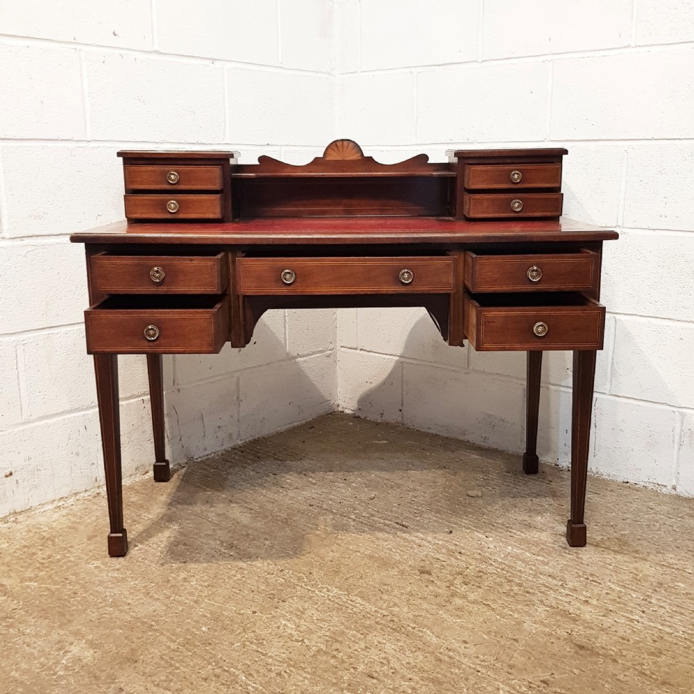 ANTIQUE EDWARDIAN MAHOGANY DESK C1900 View IV