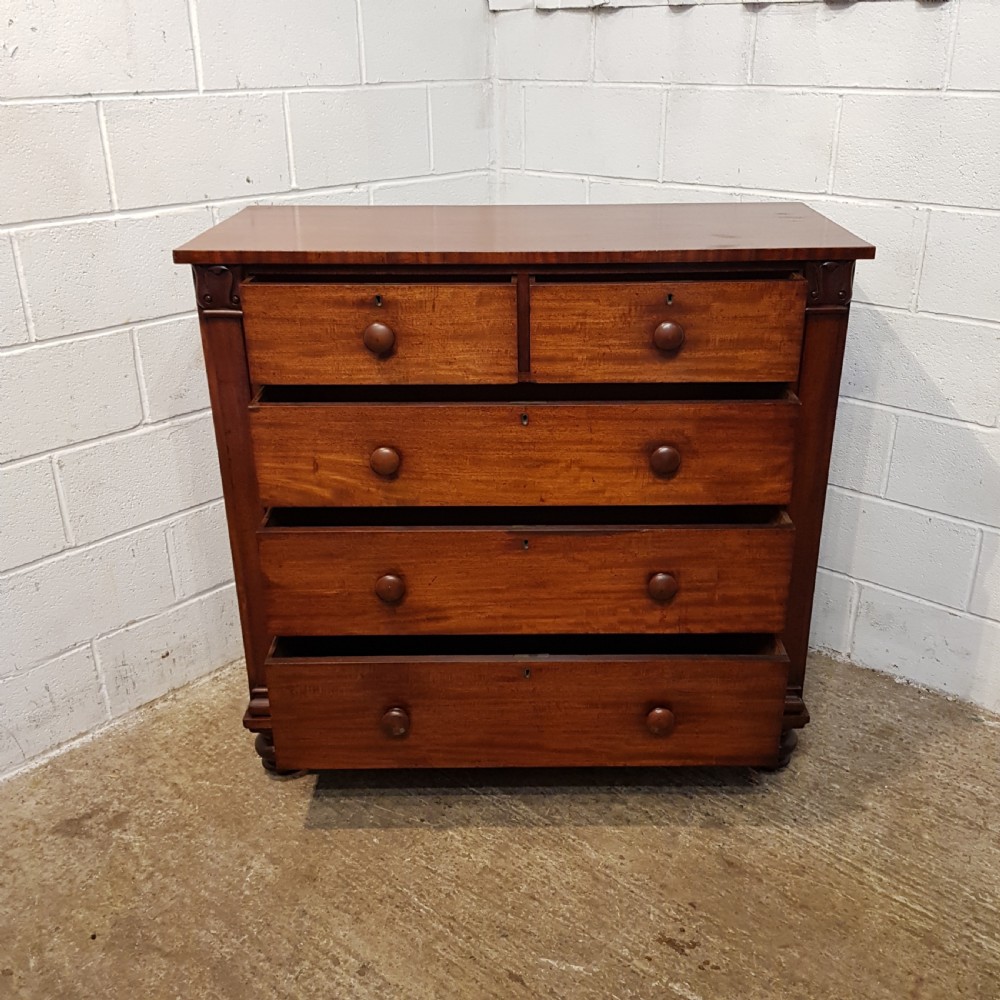 ANTIUE VICTORIAN MAHOGANY CHEST OF DRAWERS C1880 View II