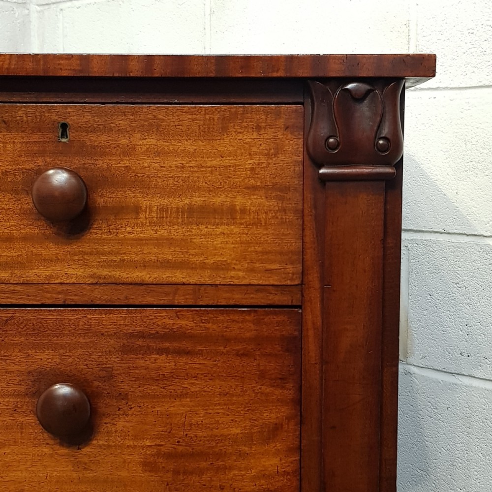 ANTIUE VICTORIAN MAHOGANY CHEST OF DRAWERS C1880 View IV