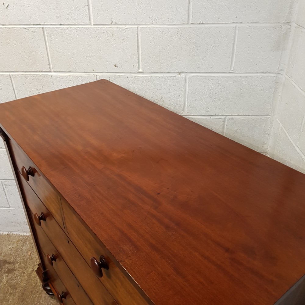 ANTIUE VICTORIAN MAHOGANY CHEST OF DRAWERS C1880 View V