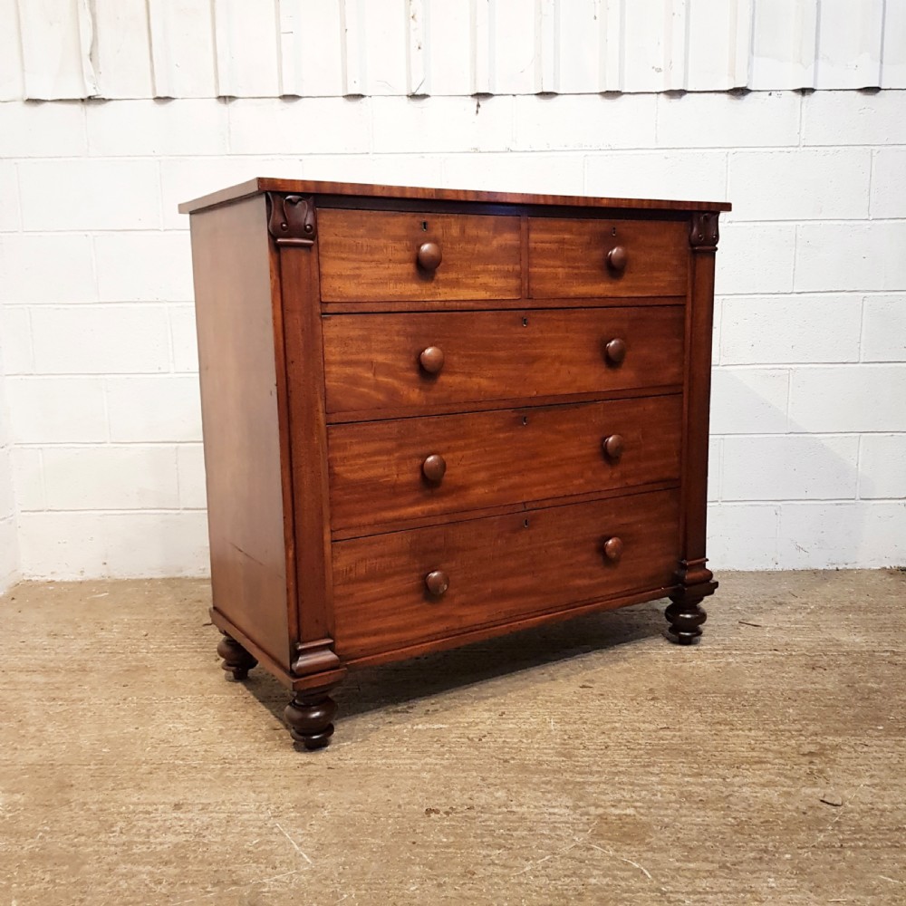 ANTIUE VICTORIAN MAHOGANY CHEST OF DRAWERS C1880 View VI