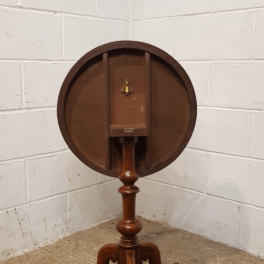 ANTIQUE VICTORIAN MAHOGANY TILT TTOP TRIPOD TABLE C1880 View VII