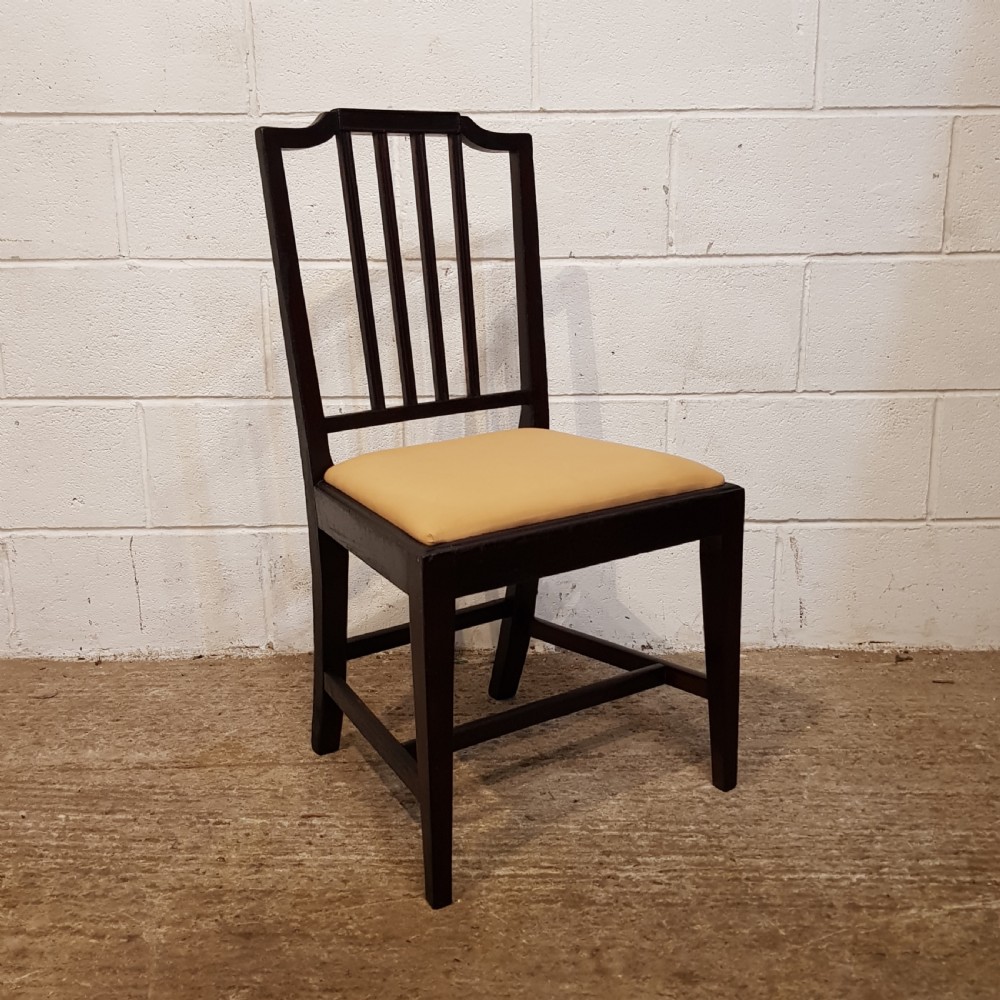 ANTIQUE SET SIX GEORGIAN MAHOGANY DINING CHAIRS C1780 View II