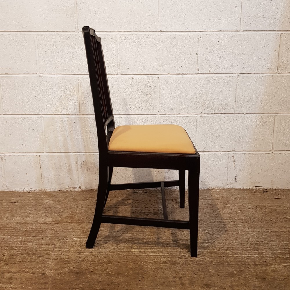 ANTIQUE SET SIX GEORGIAN MAHOGANY DINING CHAIRS C1780 View III