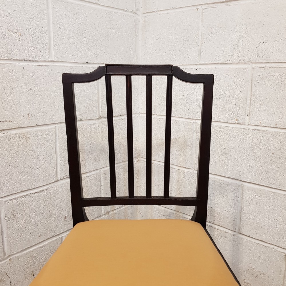 ANTIQUE SET SIX GEORGIAN MAHOGANY DINING CHAIRS C1780 View IV