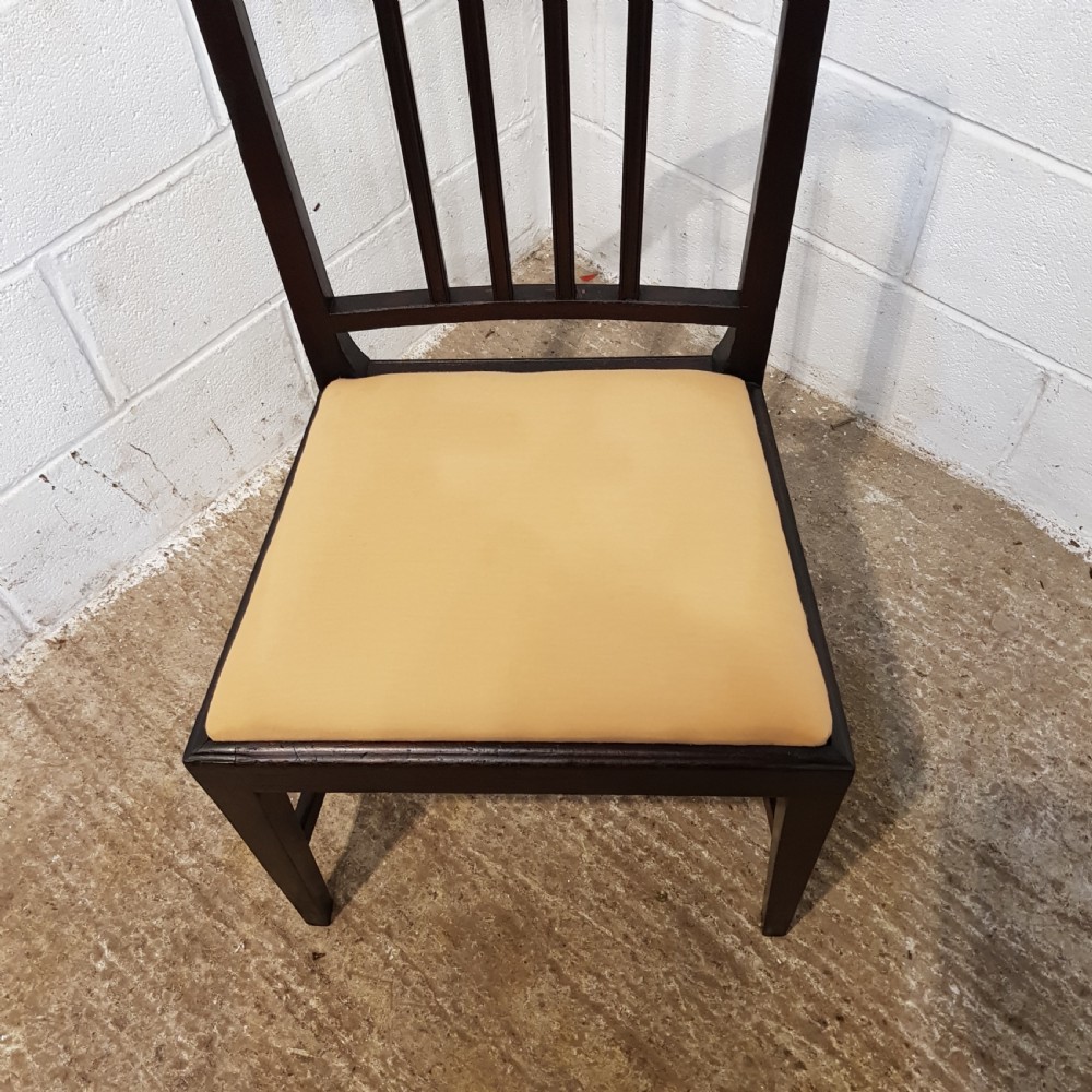 ANTIQUE SET SIX GEORGIAN MAHOGANY DINING CHAIRS C1780 View VI