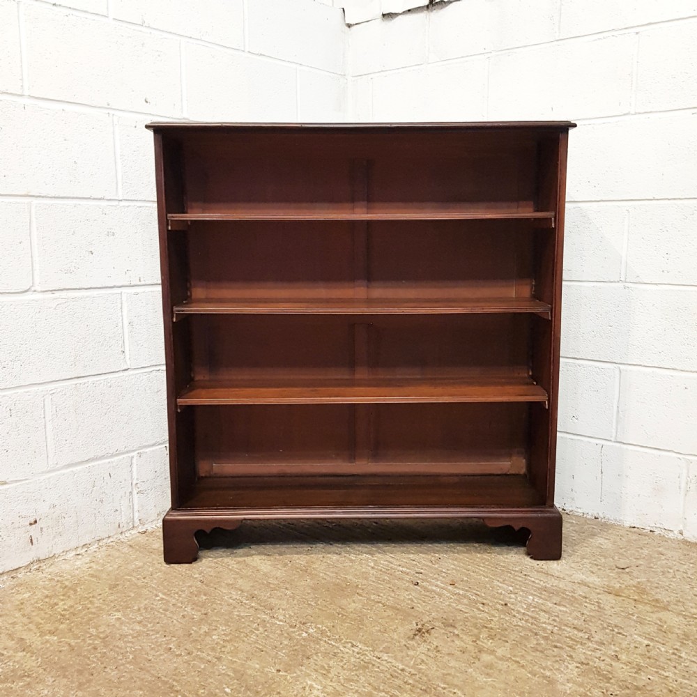 ANTIQUE VICTORIAN MAHOGANY OPEN BOOKCASE C1880 View III