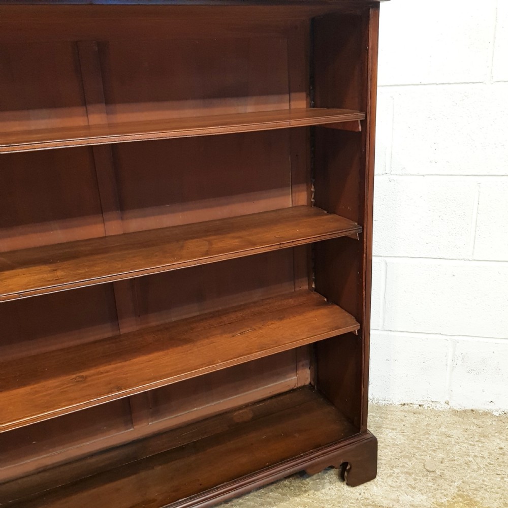 ANTIQUE VICTORIAN MAHOGANY OPEN BOOKCASE C1880 View V