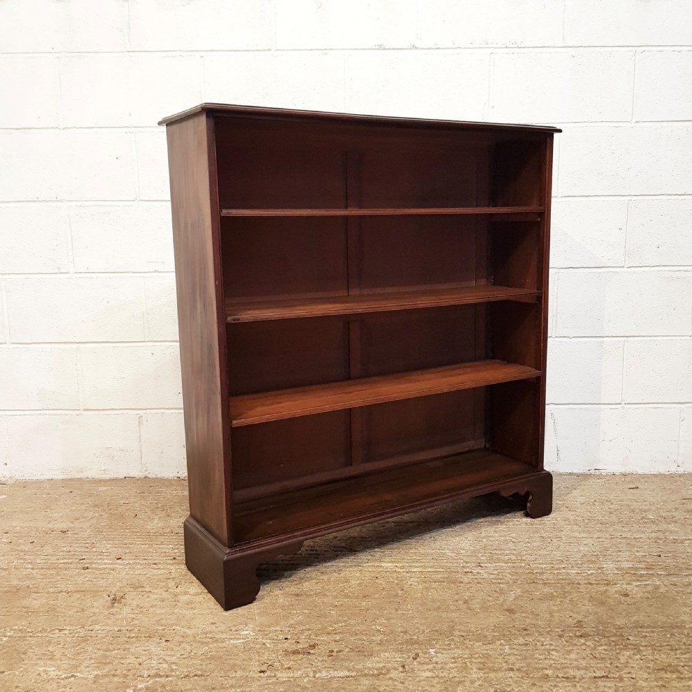 ANTIQUE VICTORIAN MAHOGANY OPEN BOOKCASE C1880 View VI