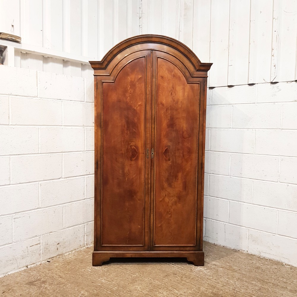 ANTIQUE BURR WALNUT DOUBLE WARDROBE C1920 View IX