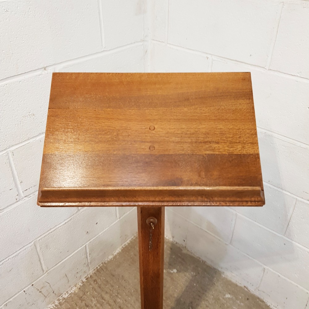 ANTIQUE ARTS & CRAFTS GOLDEN OAK LECTERN C1900 View IV