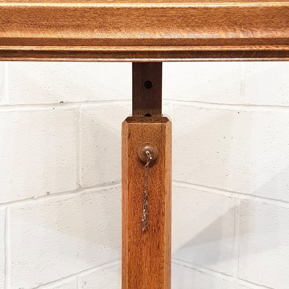 ANTIQUE ARTS & CRAFTS GOLDEN OAK LECTERN C1900 View VII