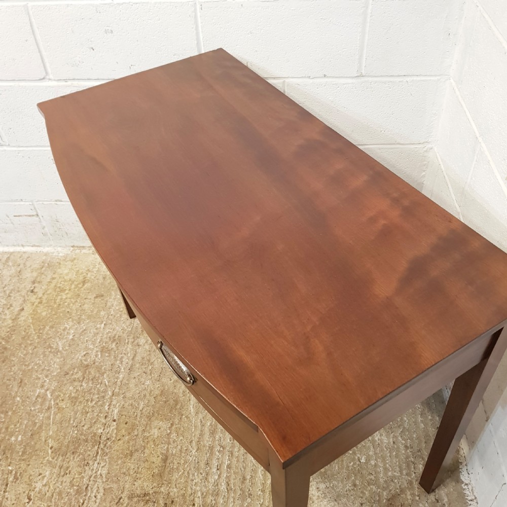 ANTIQUE REGENCY BOW FRONT MAHOGANY SIDE TABLE C1820 View VII