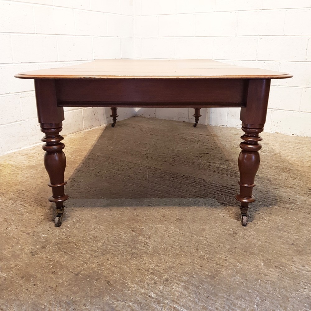 ANTIQUE VICTORIAN MAHOGANY EXTENDING DINING TABLE C1880 View VI
