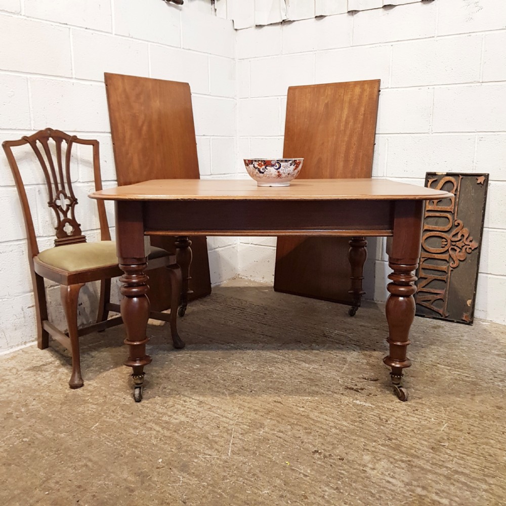 ANTIQUE VICTORIAN MAHOGANY EXTENDING DINING TABLE C1880 View VIII