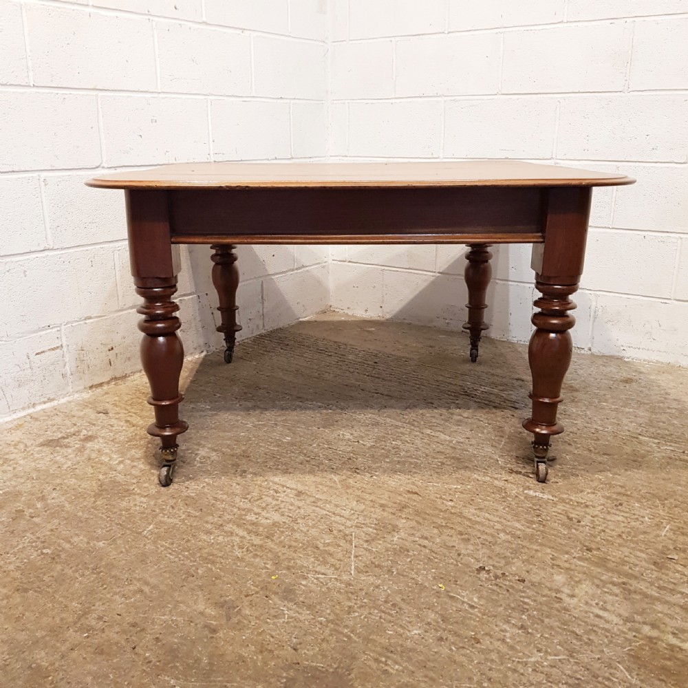 ANTIQUE VICTORIAN MAHOGANY EXTENDING DINING TABLE C1880 View IX