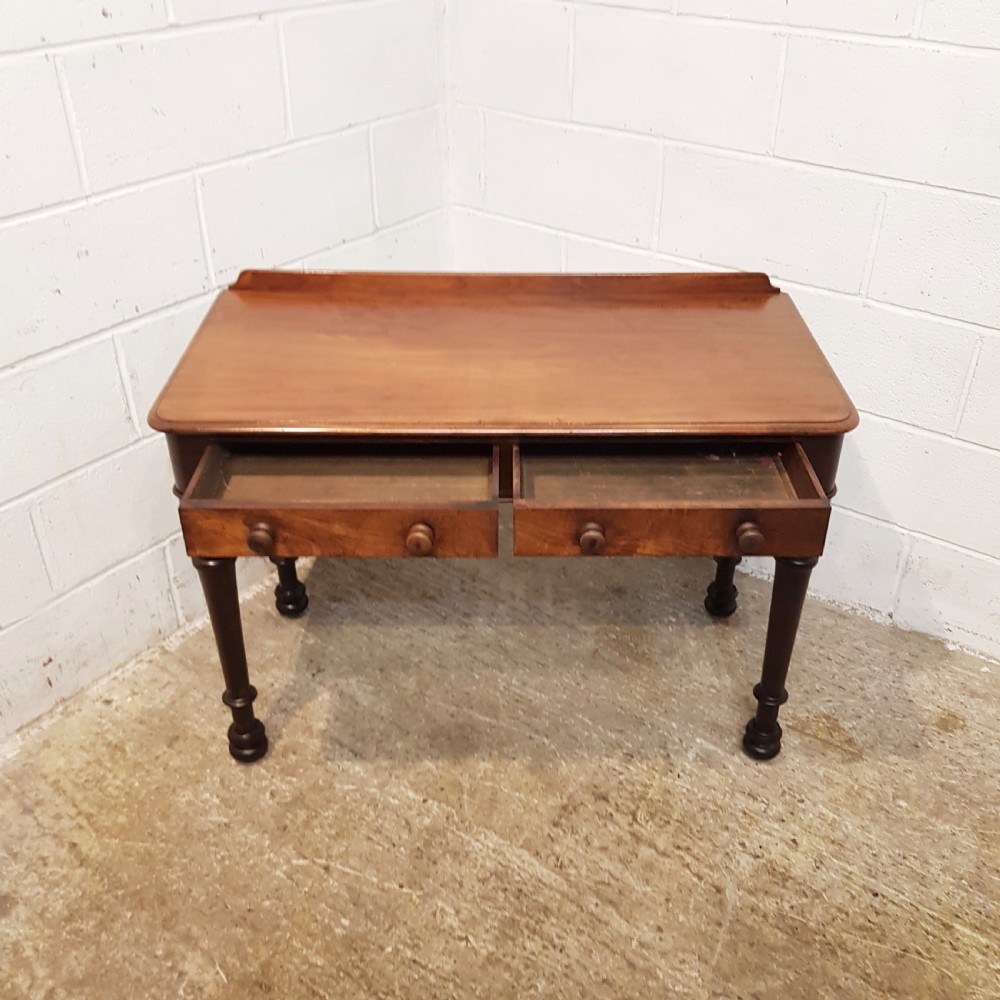 ANTIQUE EARLY VICTORIAN MAHOGANY SIDE TABLE C1840 View III