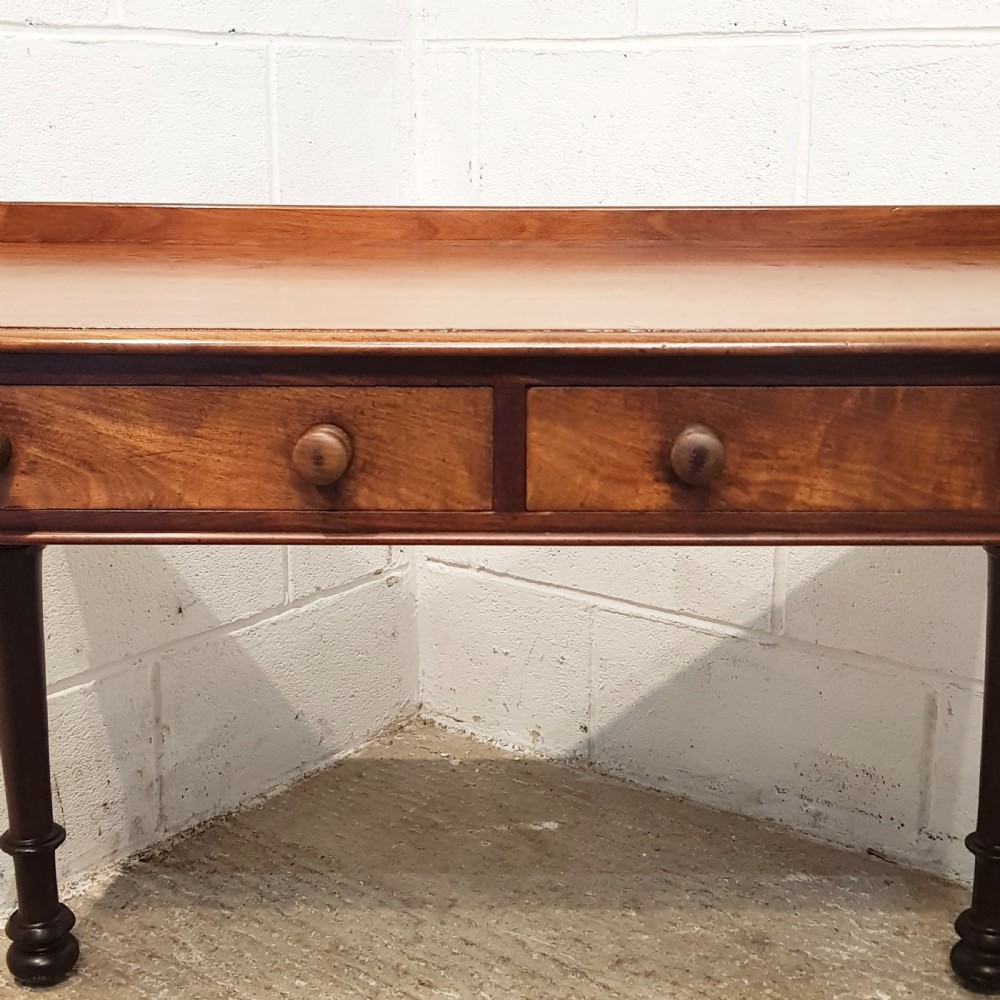 ANTIQUE EARLY VICTORIAN MAHOGANY SIDE TABLE C1840 View IV
