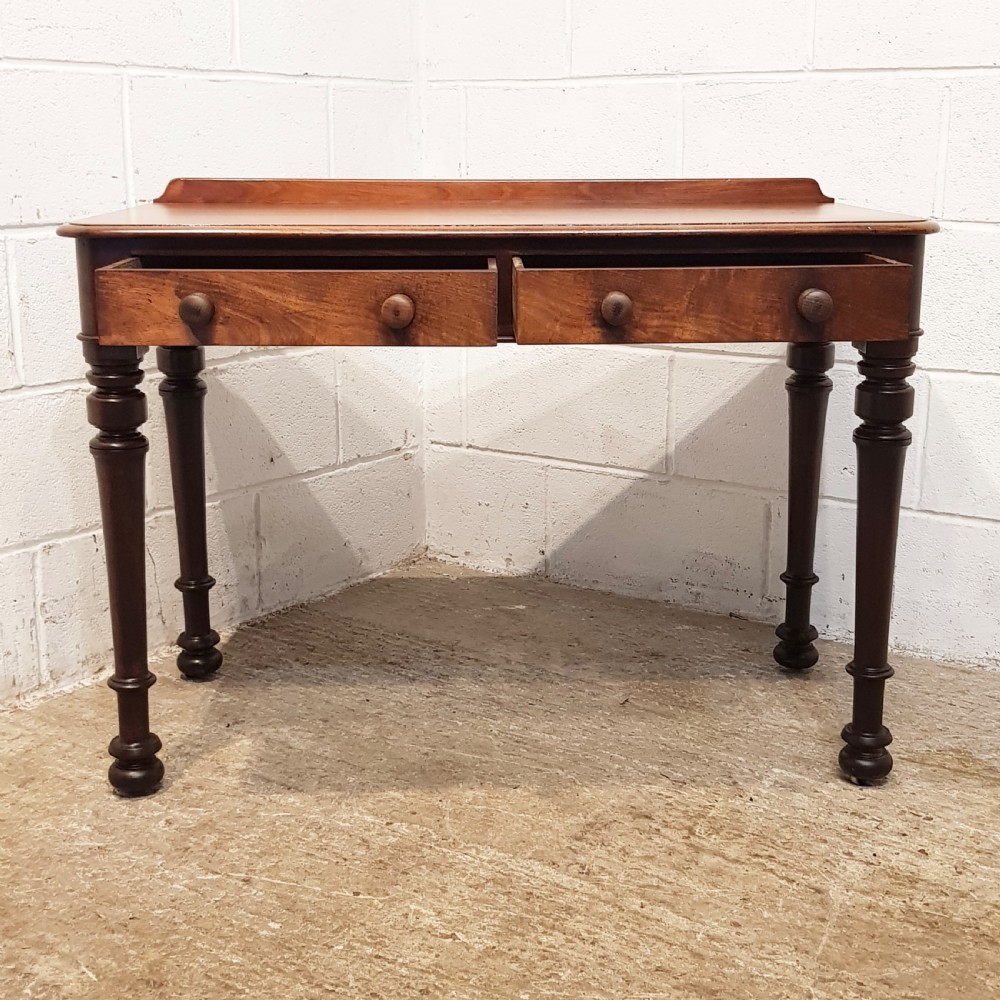 ANTIQUE EARLY VICTORIAN MAHOGANY SIDE TABLE C1840 View V