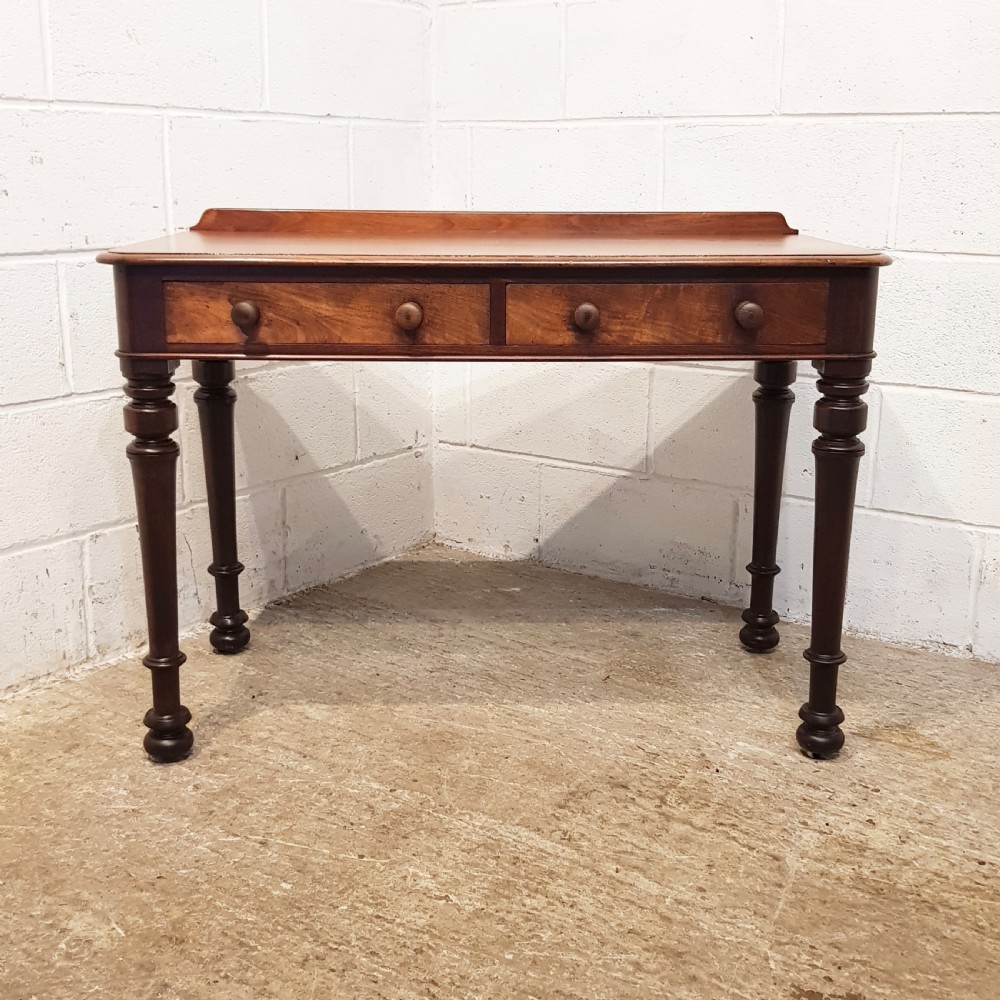 ANTIQUE EARLY VICTORIAN MAHOGANY SIDE TABLE C1840 View VI