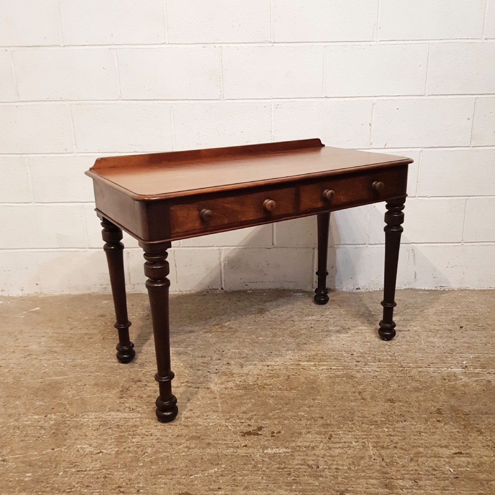 ANTIQUE EARLY VICTORIAN MAHOGANY SIDE TABLE C1840 View VII