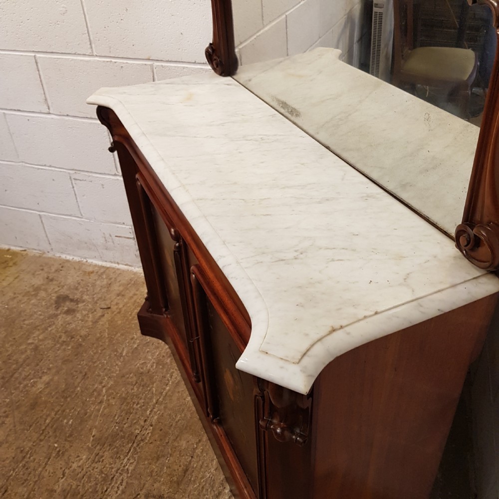 ANTIQUE WILLIAM 1V MAHOGANY HAND PAINTED CHIFFONIER C1830 View III