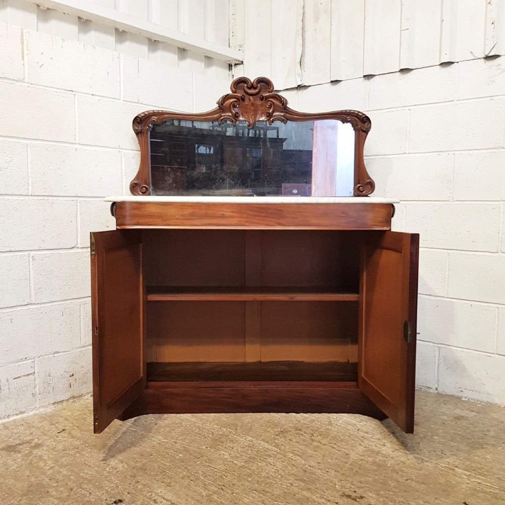 ANTIQUE WILLIAM 1V MAHOGANY HAND PAINTED CHIFFONIER C1830 View VII