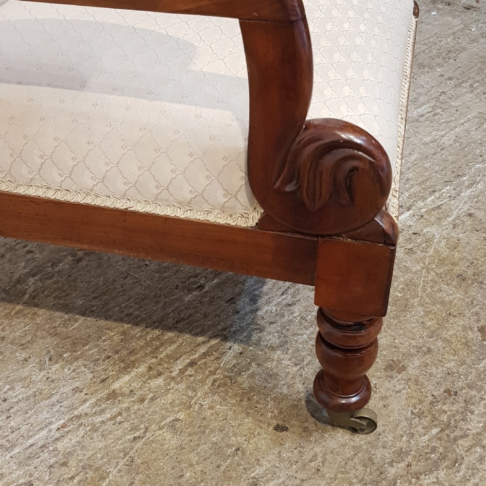 ANTIQUE WILLIAM 1V   MAHOGANY FRAMED HIGH BACK SALON ARMCHAIR C1830 View V