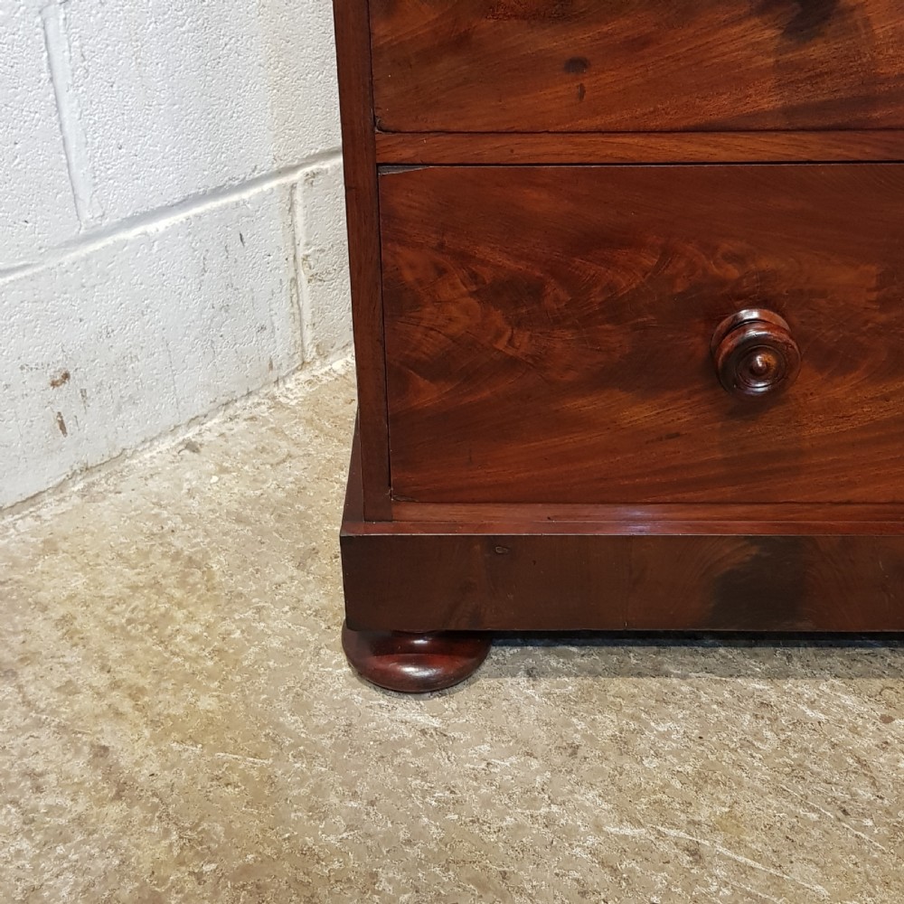 ANTIQUE VICTORIAN MAHOGANY CHEST OF DRAWERS C1880 View IV