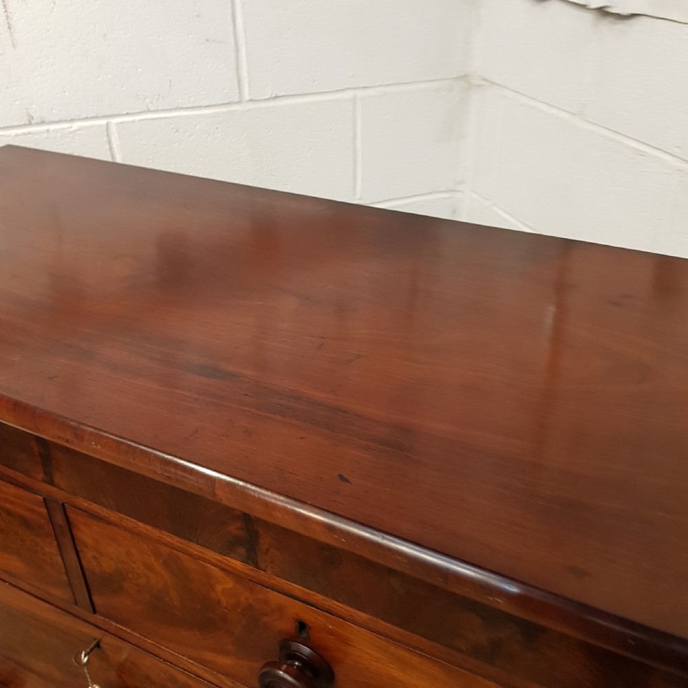 ANTIQUE VICTORIAN MAHOGANY CHEST OF DRAWERS C1880 View VI