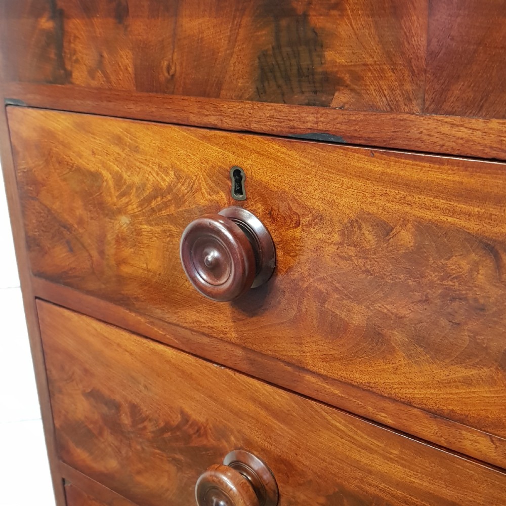 ANTIQUE VICTORIAN MAHOGANY CHEST OF DRAWERS C1880 View IX