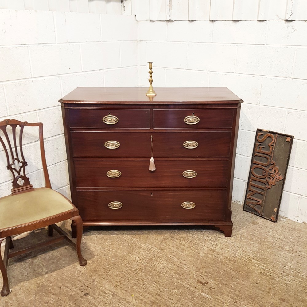 ANTIQUE REGENCY MAHOGANY CHEST OF DRAWERS C1820 View III