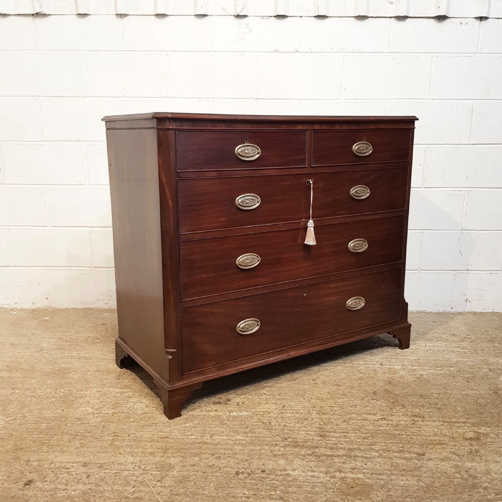 ANTIQUE REGENCY MAHOGANY CHEST OF DRAWERS C1820 View VI