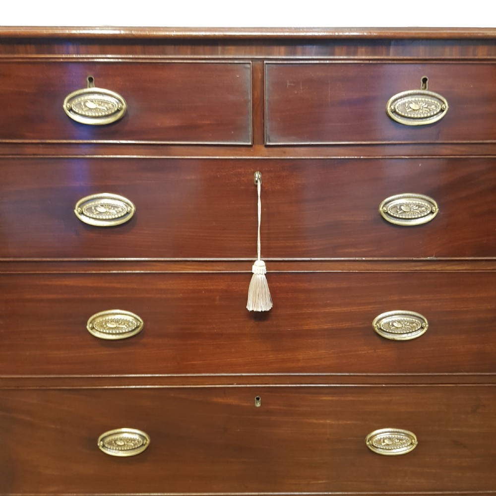 ANTIQUE REGENCY MAHOGANY CHEST OF DRAWERS C1820 View VII