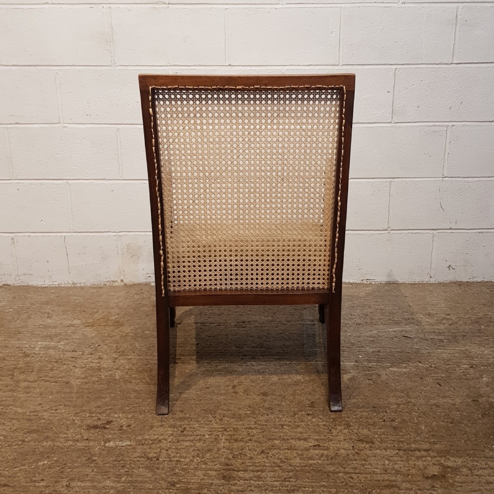 ANTIQUE  EDWARDIAN BERGERE OAK ARMCHAIR C1900 View III