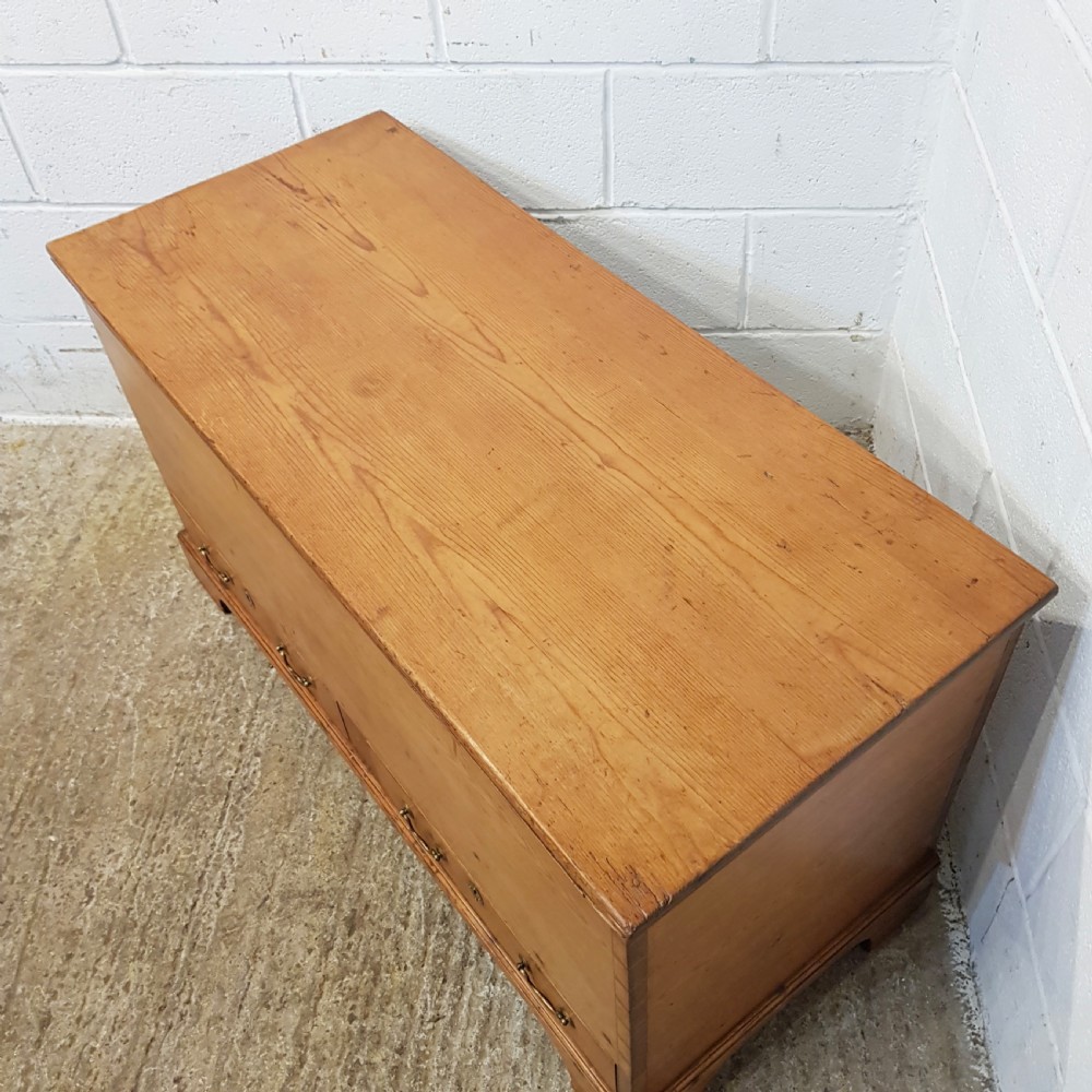 ANTIQUE LATE 18TH  CENTURY PINE BLANKET BOX MULE CHEST C1780 View VII
