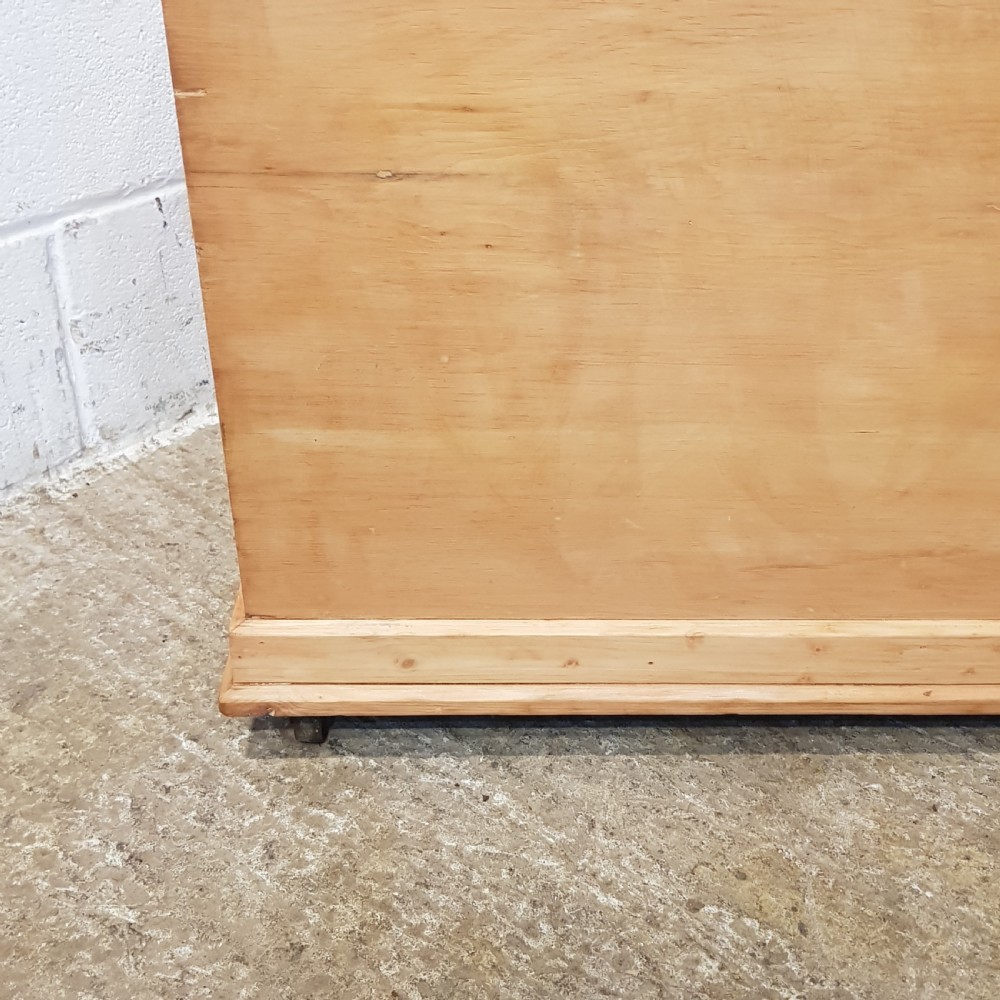 ANTIQUE  VICTORIAN PINE BLANKET BOX C1880 View VIII