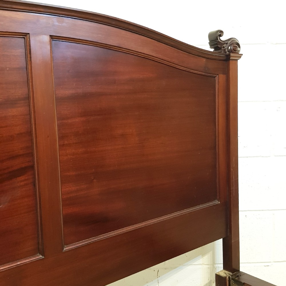 ANTIQUE LATE 19TH CENTURY FRENCH MAHOGANY KING SIZE BED C1890 View IV